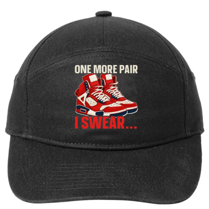 Shoe Collector Sneakerhead Shoe Lover I Love Sneakers 7-Panel Snapback Hat