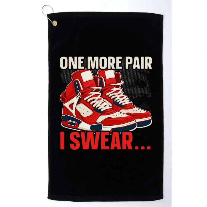 Shoe Collector Sneakerhead Shoe Lover I Love Sneakers Platinum Collection Golf Towel