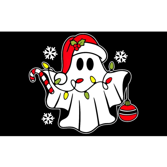 Spooky Christmas Santa Ghost Bumper Sticker