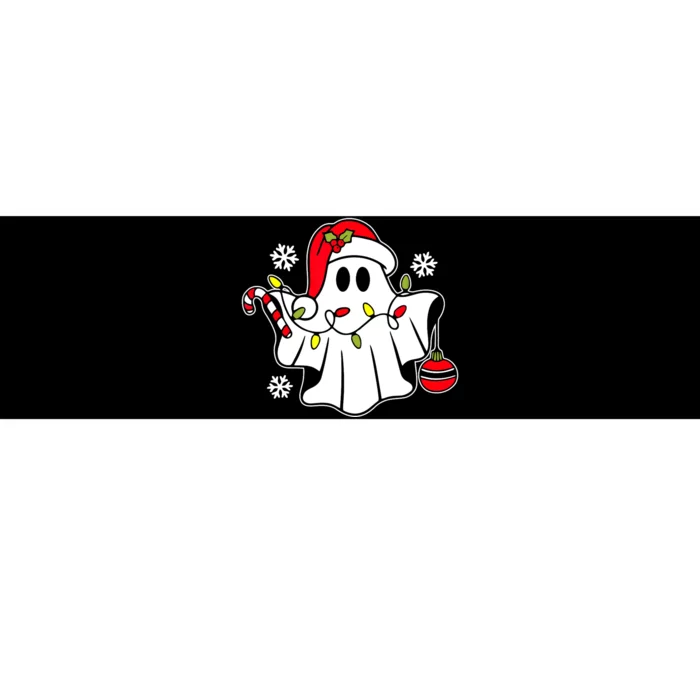 Spooky Christmas Santa Ghost Bumper Sticker