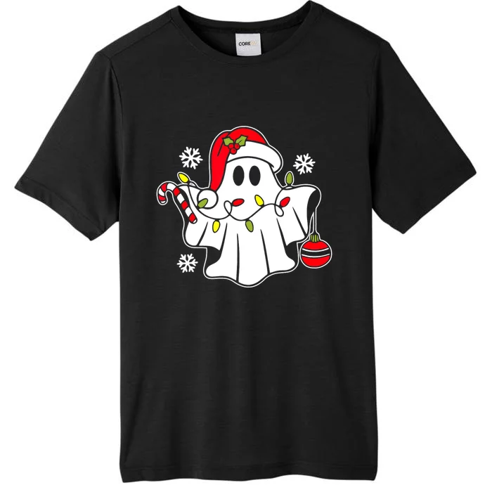 Spooky Christmas Santa Ghost ChromaSoft Performance T-Shirt