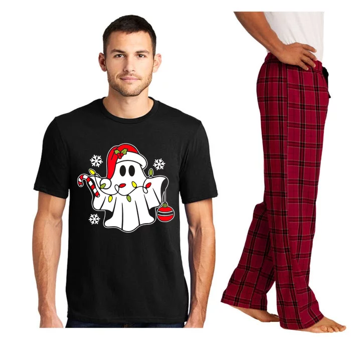 Spooky Christmas Santa Ghost Pajama Set