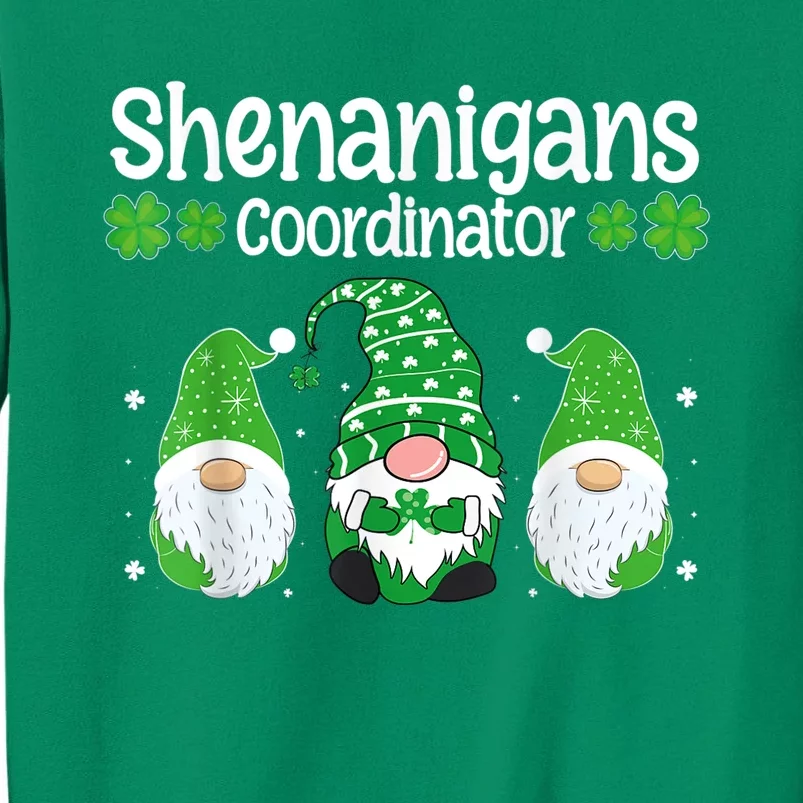 Shenanigans Coordinator St Patricks Day Gnomes Teacher Sweatshirt