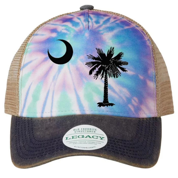 South Carolina State Flag Palmetto Moon SC Pride Legacy Tie Dye Trucker Hat