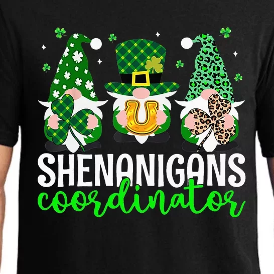 Shenanigans Coordinator St Patricks Day Gnomes Green Proud Pajama Set