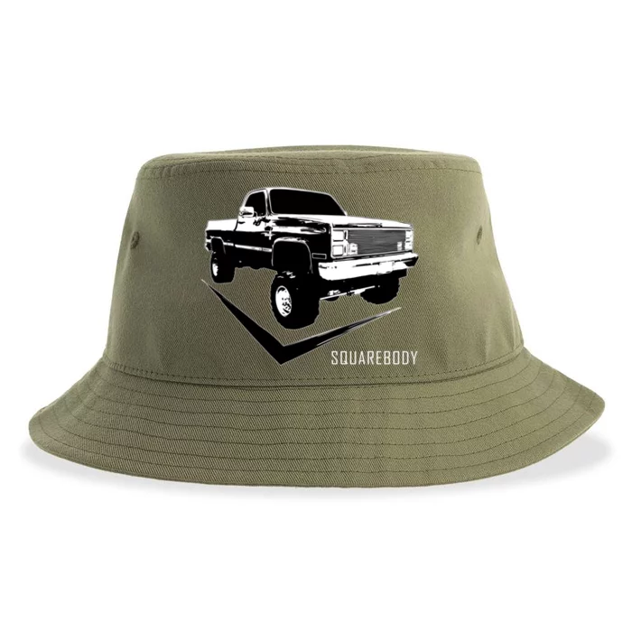 Squarebody Classic Square Body Truck Funny Gift Sustainable Bucket Hat