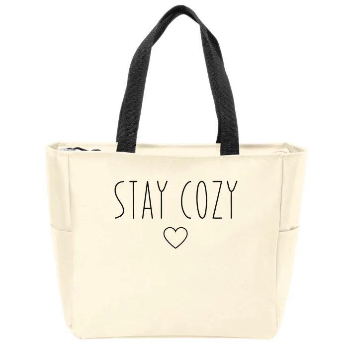 Stay Cozy Zip Tote Bag