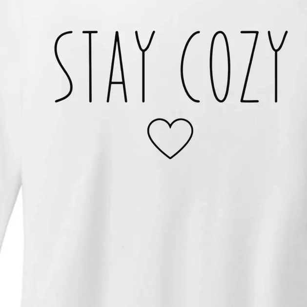 Stay Cozy Womens CVC Long Sleeve Shirt