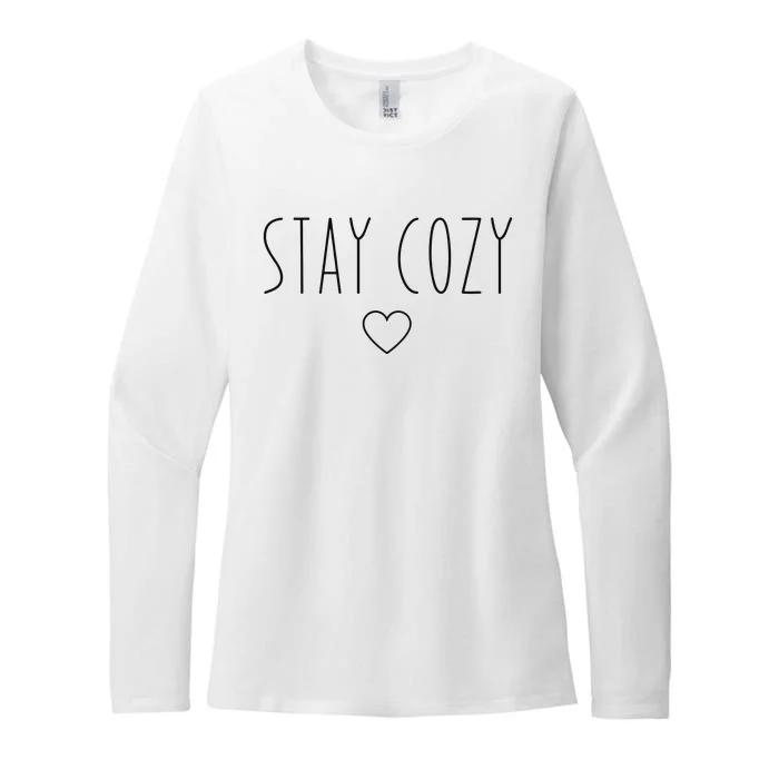 Stay Cozy Womens CVC Long Sleeve Shirt