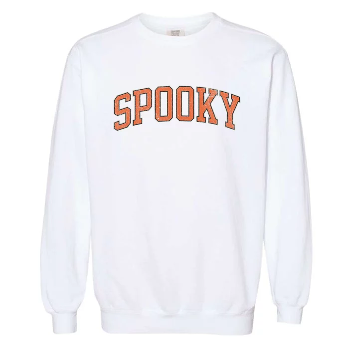 Spooky Collage Style Stay Spooky Fall Halloween Garment-Dyed Sweatshirt