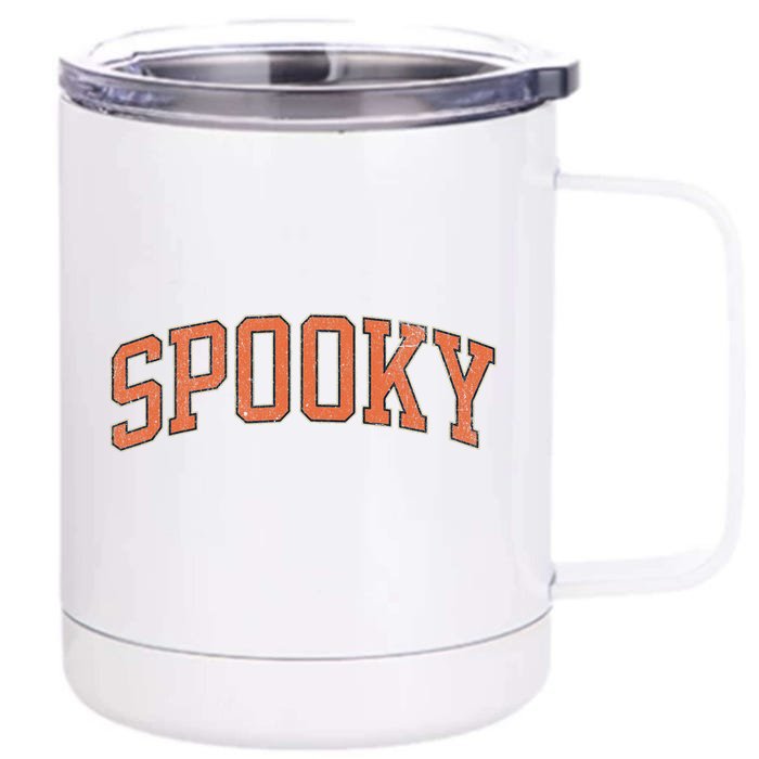 Spooky Collage Style Stay Spooky Fall Halloween Front & Back 12oz Stainless Steel Tumbler Cup