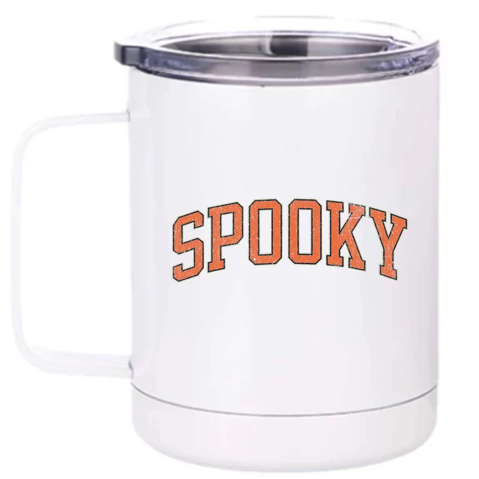 Spooky Collage Style Stay Spooky Fall Halloween Front & Back 12oz Stainless Steel Tumbler Cup