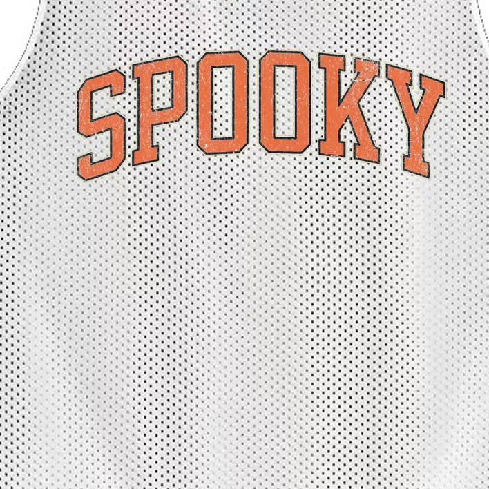 Spooky Collage Style Stay Spooky Fall Halloween Mesh Reversible Basketball Jersey Tank