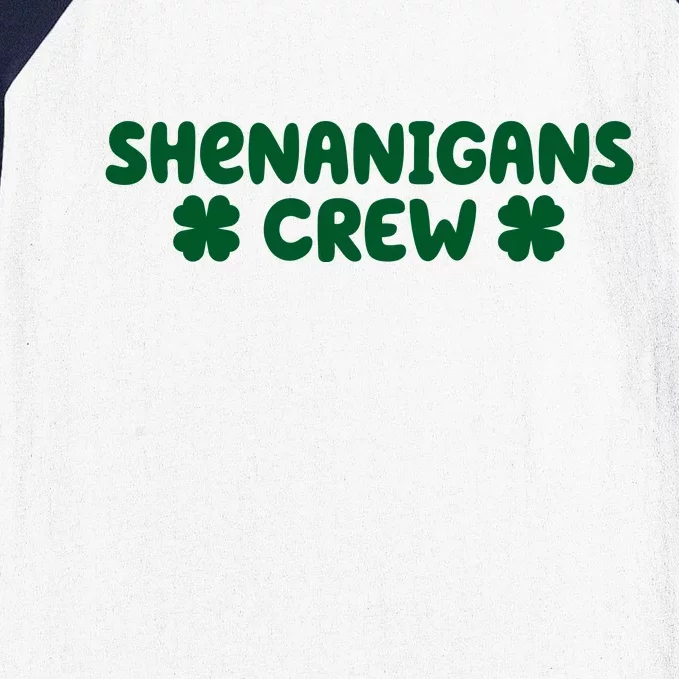 Shenanigans Crew St Patricks Day Baseball Sleeve Shirt