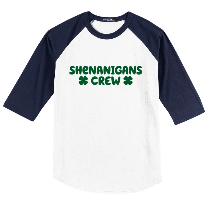 Shenanigans Crew St Patricks Day Baseball Sleeve Shirt