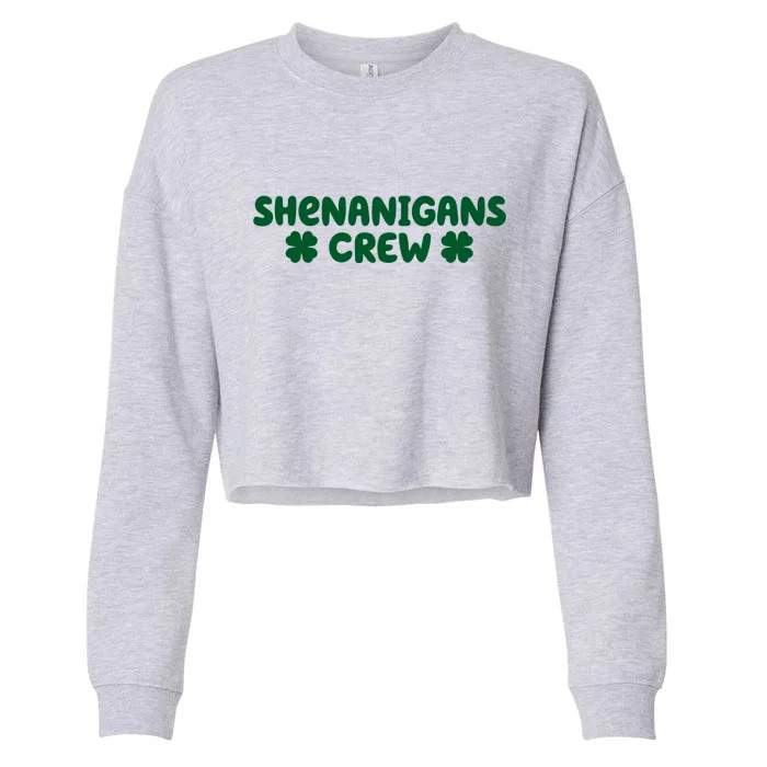 Shenanigans Crew St Patricks Day Cropped Pullover Crew