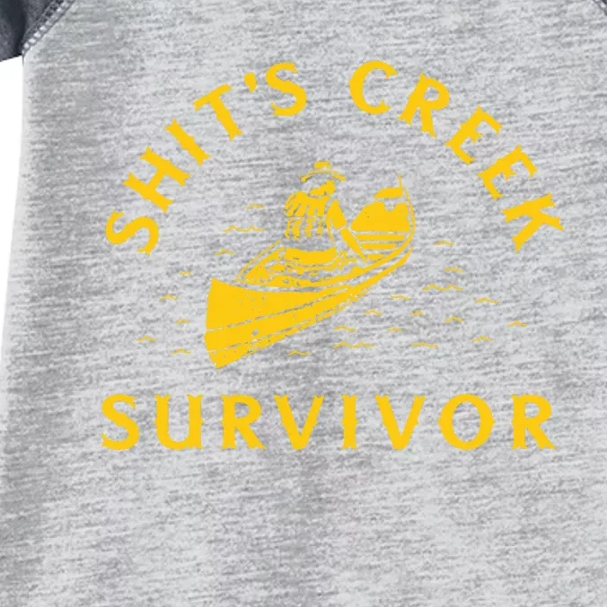 Shits Creek Survivor Infant Baby Jersey Bodysuit