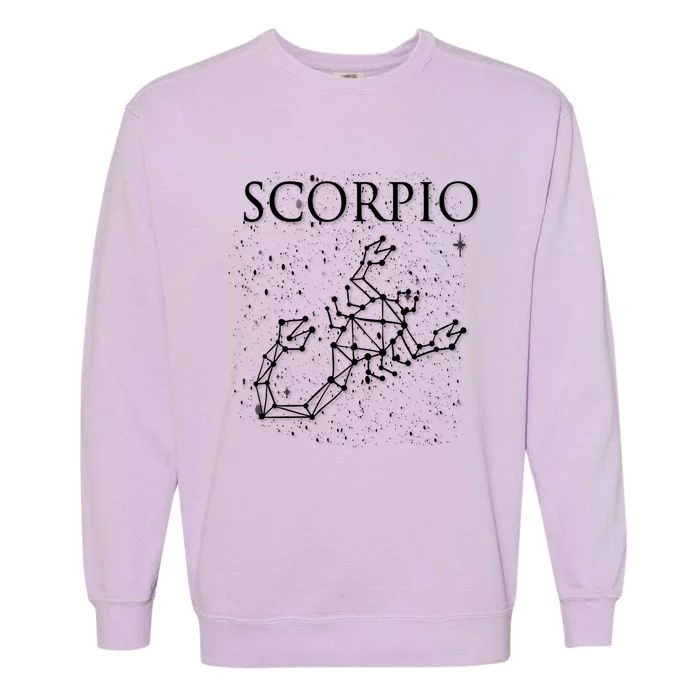 Scorpio Constellation Scorpio Astrology Symbol Gift Garment-Dyed Sweatshirt