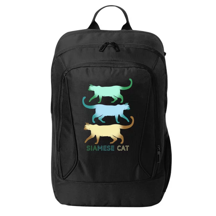 Siamese Cat Squad For Siamese Cat Family Great Gift City Backpack