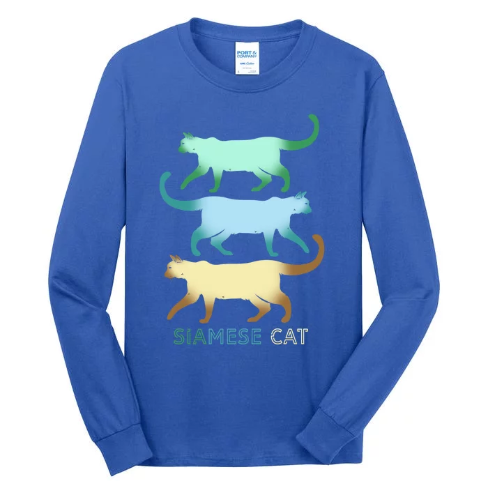 Siamese Cat Squad For Siamese Cat Family Great Gift Tall Long Sleeve T-Shirt