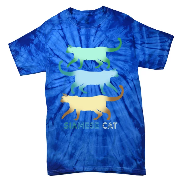 Siamese Cat Squad For Siamese Cat Family Great Gift Tie-Dye T-Shirt