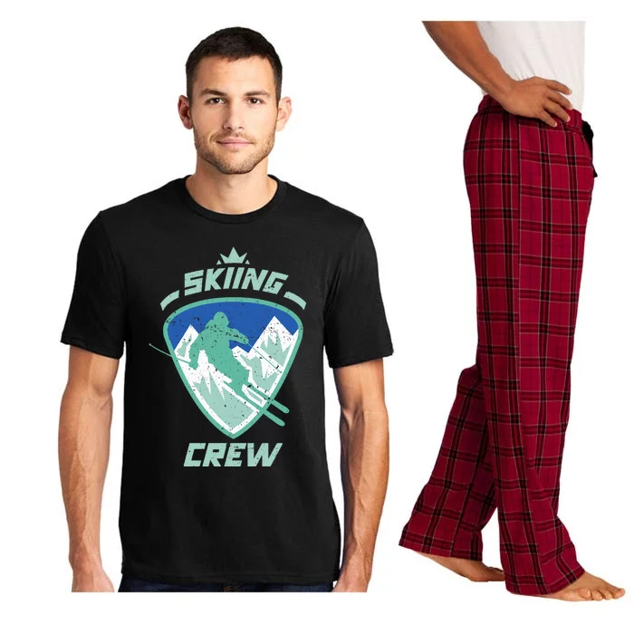 Skiing Crew Skiers Ski Skier Winter Sports Premium Pajama Set