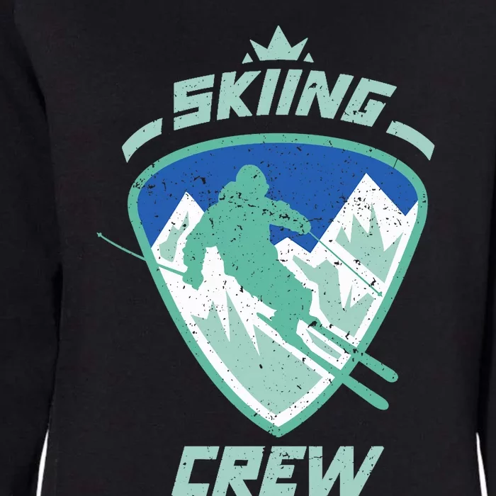 Skiing Crew Skiers Ski Skier Winter Sports Premium Womens California Wash Sweatshirt