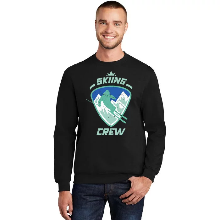 Skiing Crew Skiers Ski Skier Winter Sports Premium Tall Sweatshirt