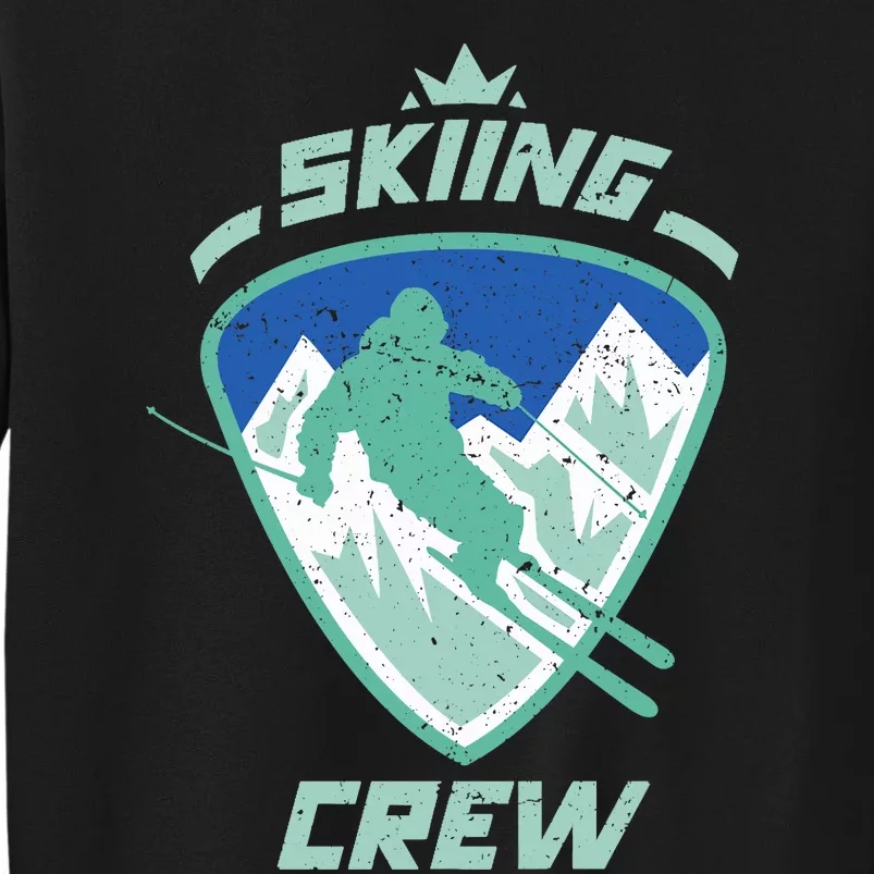 Skiing Crew Skiers Ski Skier Winter Sports Premium Tall Sweatshirt