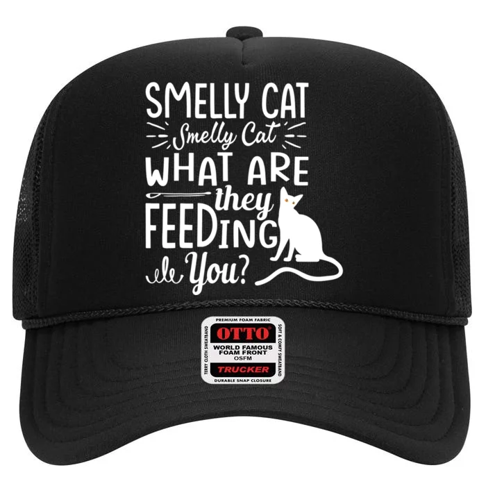 Smelly Cat High Crown Mesh Trucker Hat