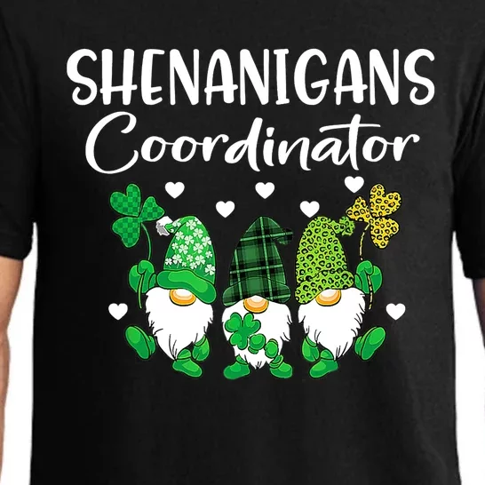 Shenanigans Coordinator St Patricks Day Gnomes Green Proud Pajama Set