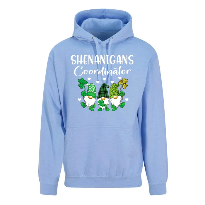 Shenanigans Coordinator St Patricks Day Gnomes Green Proud Unisex Surf Hoodie