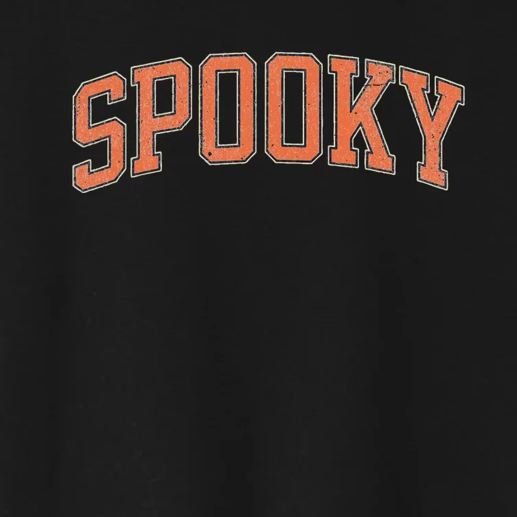 Spooky Collage Style Stay Spooky Fall Halloween Women's Crop Top Tee