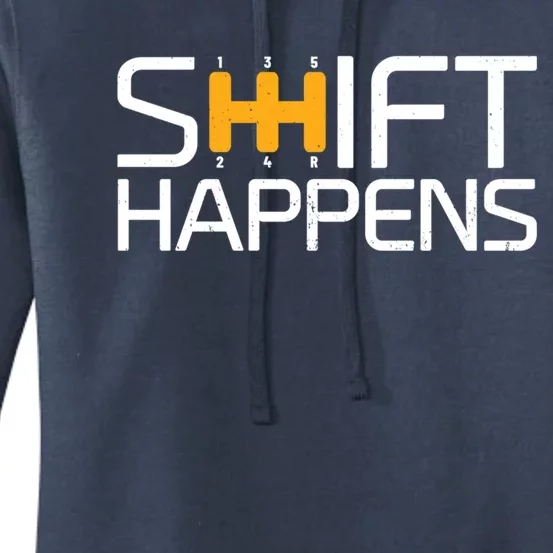 Sports Cars Street Racing Shift Happens Race Car Cute Gift Women's Pullover Hoodie