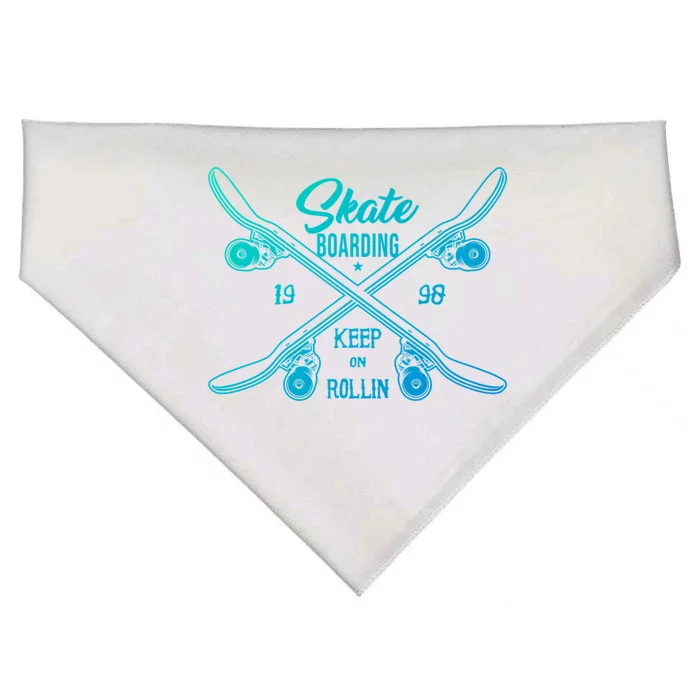 Santa Cruz Skateboards Skate Or Die Street Wear Gift USA-Made Doggie Bandana