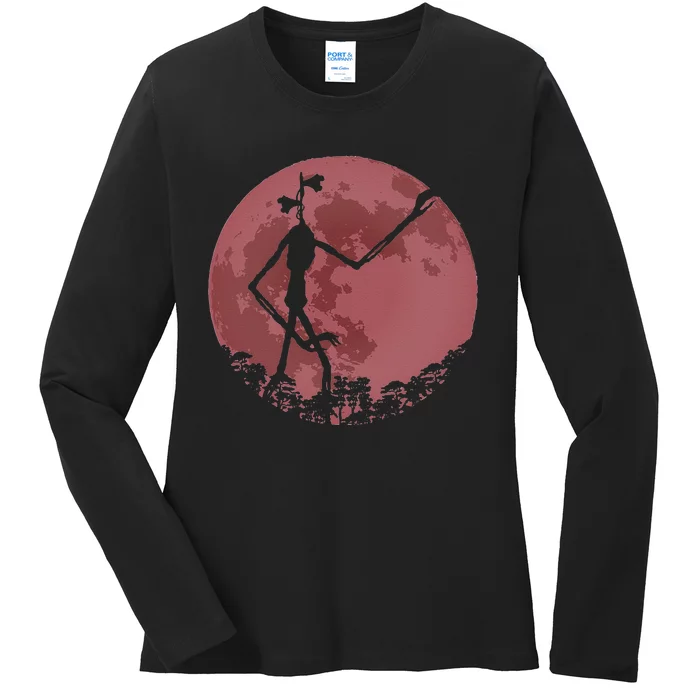 Supernatural Cryptid Siren Head Ladies Long Sleeve Shirt