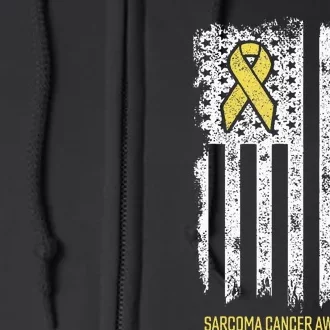 Sarcoma Cancer S Support Squad Sarcoma Cancer Awareness Full Zip Hoodie