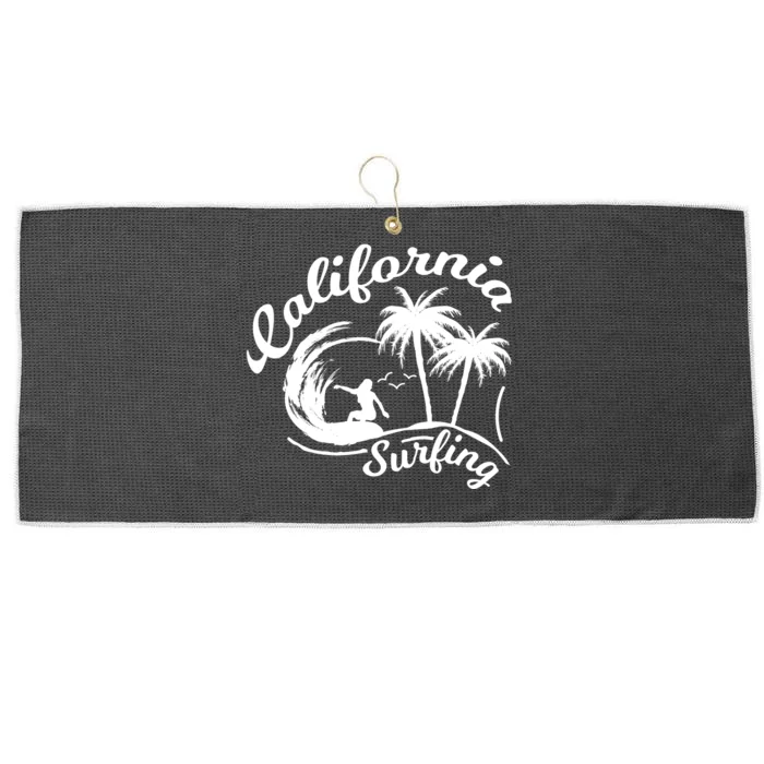 Surfing California Surfing Palm Beach Holiday Gift Large Microfiber Waffle Golf Towel