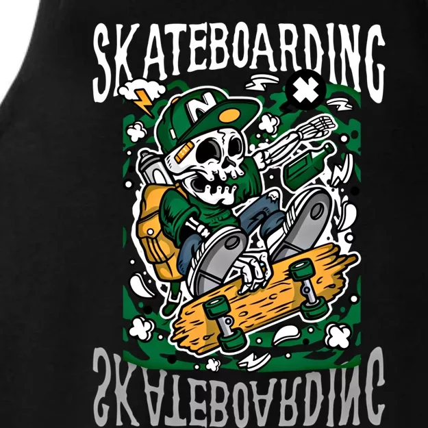 Santa Cruz Skateboarding Skull Skateboard Street Wear Gift Ladies Tri-Blend Wicking Tank