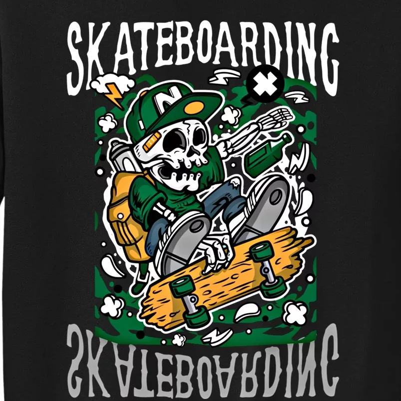 Santa Cruz Skateboarding Skull Skateboard Street Wear Gift Sweatshirt