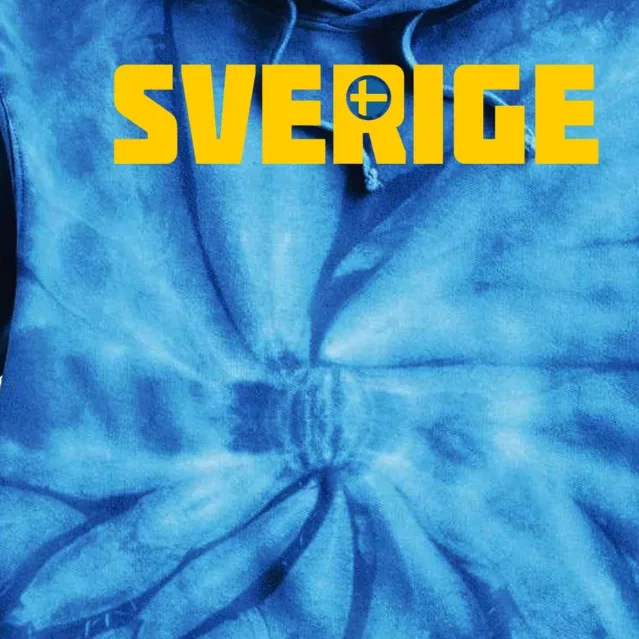 Sverige Cool Swedish Flag Sweden Great Gift Tie Dye Hoodie