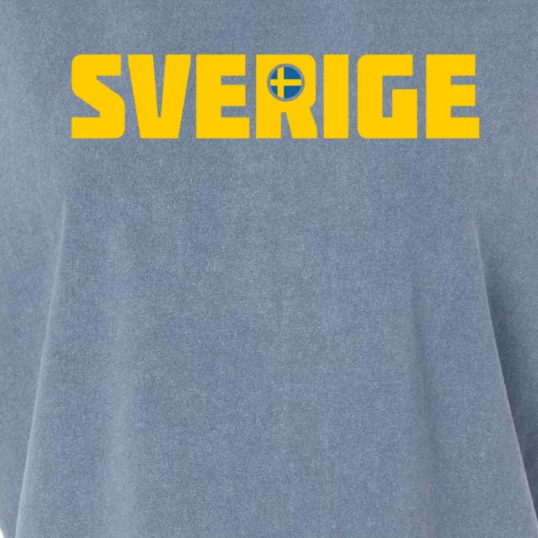 Sverige Cool Swedish Flag Sweden Great Gift Garment-Dyed Women's Muscle Tee