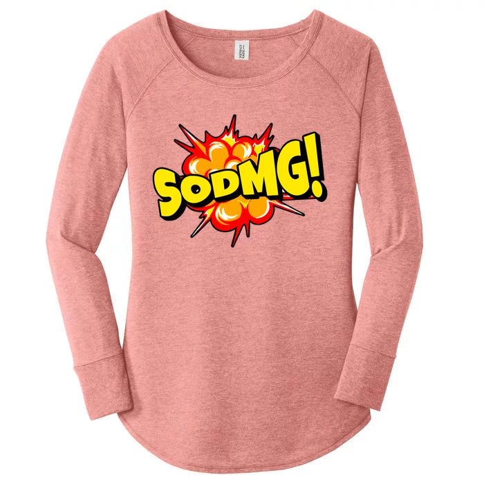 Sodmg Comic Women's Perfect Tri Tunic Long Sleeve Shirt