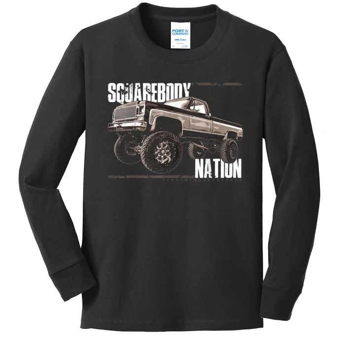 Squarebody Classic Square Body Kids Long Sleeve Shirt