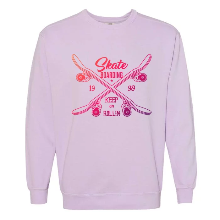 Santa Cruz Skateboards Skate Or Die Street Wear Gift Garment-Dyed Sweatshirt