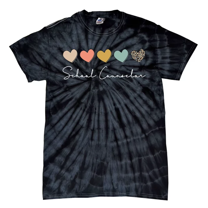 School Counselor Teacher Counseling Office School Guidance Tie-Dye T-Shirt