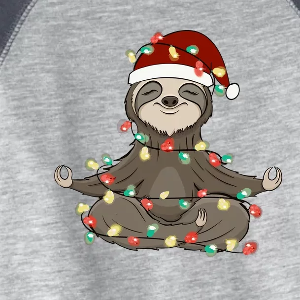 Sloth Christmas Tree Funny Yoga Sloth Toddler Fine Jersey T-Shirt