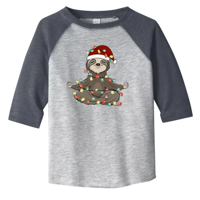 Sloth Christmas Tree Funny Yoga Sloth Toddler Fine Jersey T-Shirt