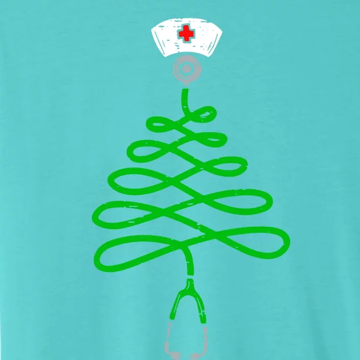 Stethoscope Christmas Tree Nurse Christmas Scrub Top Xmas ChromaSoft Performance T-Shirt