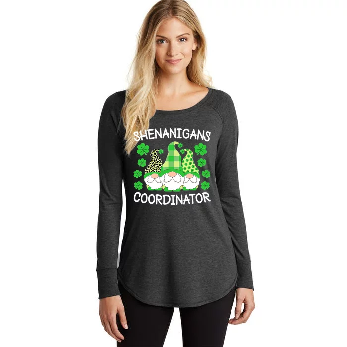 Shenanigans Coordinator Teachers St Patricks Day Gnomes Women's Perfect Tri Tunic Long Sleeve Shirt